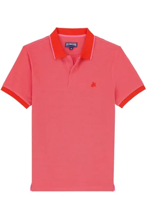 Vilebrequin Logo-embroidered organic cotton polo shirt