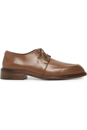 MARSÈLL Almond-toe leather oxford shoes