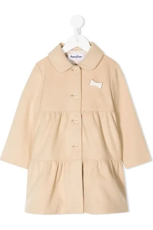 Familiar Wool-blend tiered button coat