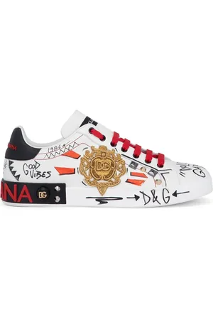 Dolce & Gabbana Portofino studded leather sneakers