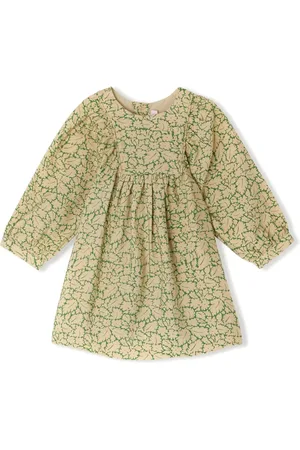 BONPOINT Floral-print smocked-panel dress