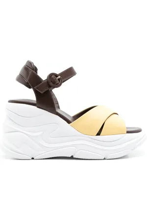 Sarah Chofakian Comfort platform leather sandals