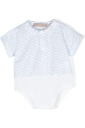 LA STUPENDERIA Bicycle-print short-sleeve shirt