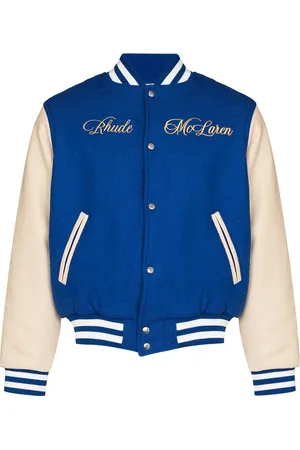 Rhude X McLaren varsity bomber jacket