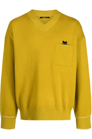 SONGZIO Trace Pocket Panther V-neck jumper