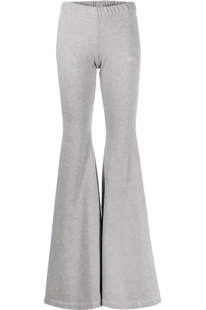 Vetements Logo-print flared leggings