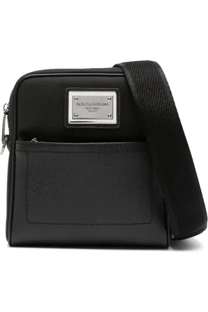 Dolce & Gabbana Logo-plaque zip-fastening messenger bag
