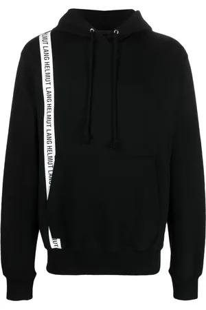 Helmut Lang Logo-print strap cotton hoodie