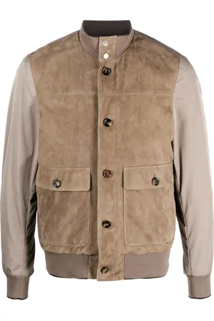 MOORER Kant-KMU suede bomber jacket