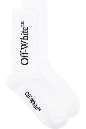 OFF-WHITE Bookish logo-intarsia socks