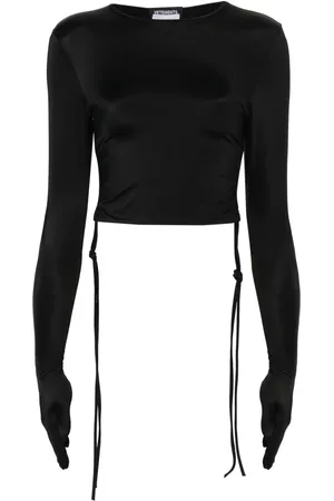 Vetements Cropped long-sleeve T-shirt