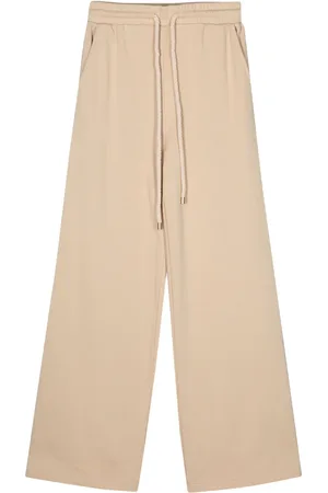 Twin-Set Logo-embroidered wide-leg track pants