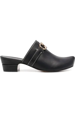 Salvatore Ferragamo Gancini leather mules