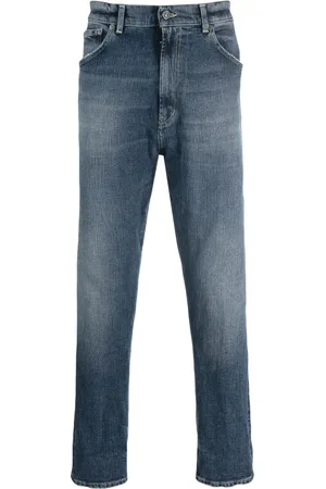 Dondup Logo-patch straight-leg jeans