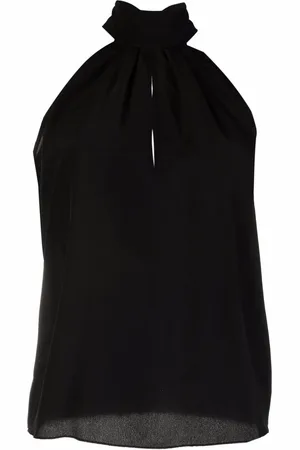 Philipp Plein High-neck chiffon top