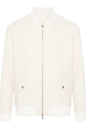 ELEVENTY Checkered bomber jacket