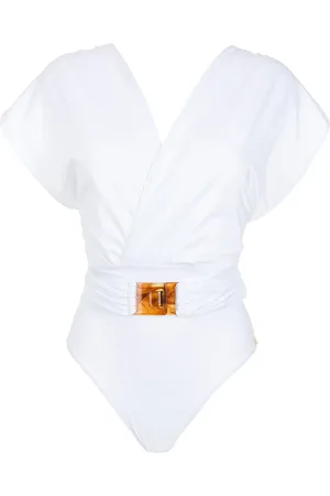 Brigitte Crisscross-strap swimsuit