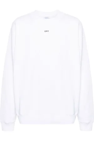 OFF-WHITE Embroidered-logo cotton sweatshirt