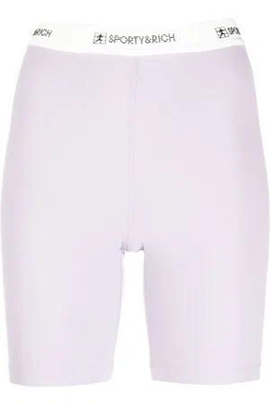 Sporty & Rich Logo-waistband shorts