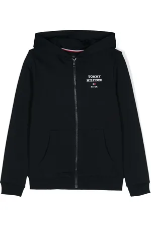 Tommy Hilfiger Logo-print zip-up hoodie