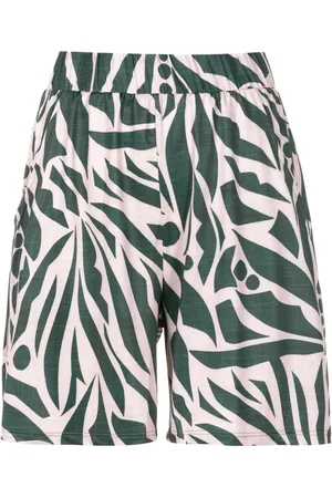 Lygia & Nanny Graphic-print high-waist shorts