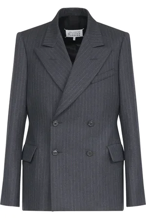 Maison Margiela Barathea striped wool blazer