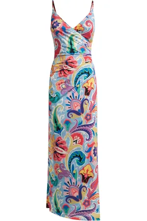 Etro Long floral-print dress