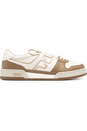 Fendi Match FF-appliqu?? leather sneakers