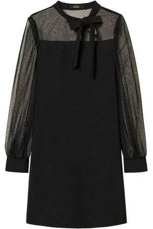 Twin-Set Tie-fastening mini dress