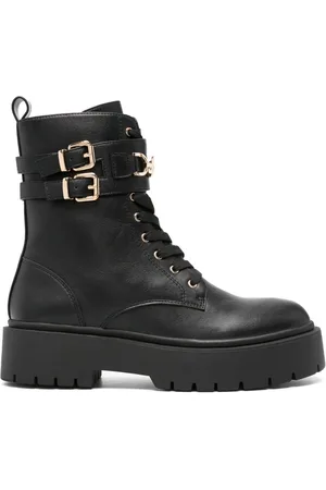 Twin-Set X Myfo logo-plaque boots