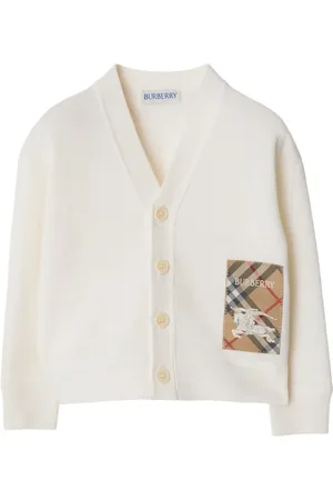 Burberry Check Label wool cardigan