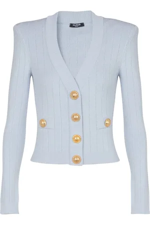 Balmain Engraved-button cardigan