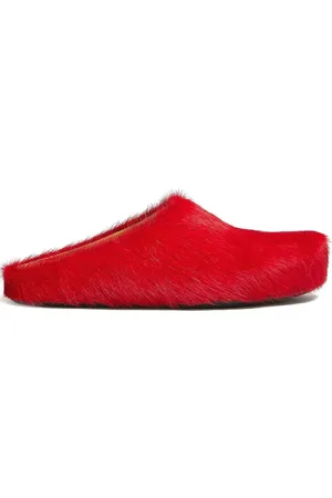 Marni Fussbet Sabot calf-hair slippers