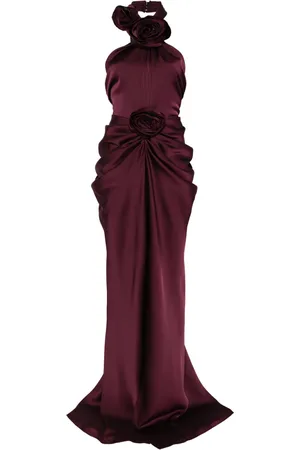 Ana Radu Floral-appliqu?? maxi dress