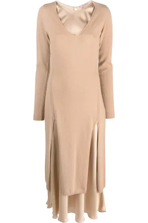 Twin-Set Long-sleeve layered jumper dress