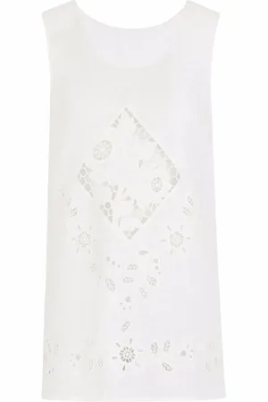 Dolce & Gabbana Embroidered linen tunic