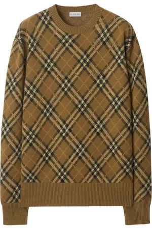 Burberry Check-pattern wool sweater