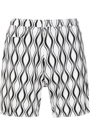 AMIR SLAMA Two-tone print shorts
