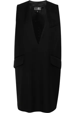 Maison Margiela Single-stitch-logo twill mini dress