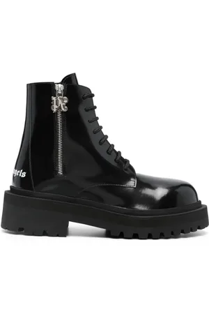 Palm Angels Logo-print lace-up boots