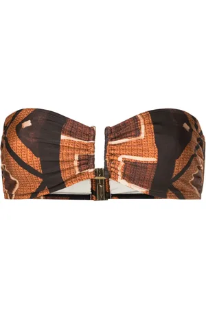 Lenny Niemeyer Rita geometric-print bandeau bikini top