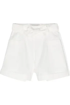 PHILOSOPHY DI LORENZO SERAFINI Logo-embroidered poplin shorts