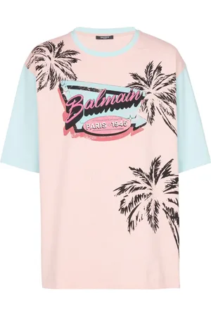 Balmain Miami-print cotton T-shirt