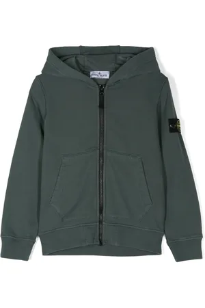 Stone Island Compass-badge zip-up hoodie