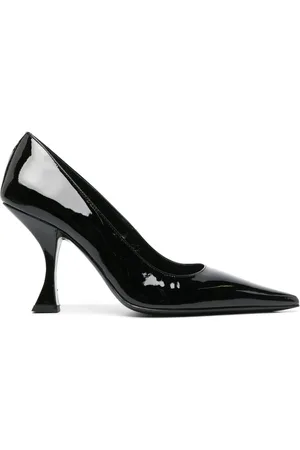 By Far Pointed 95mm patent-leather pumps