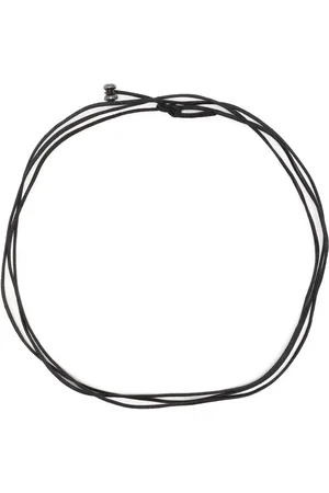 GUIDI Layered leather necklace