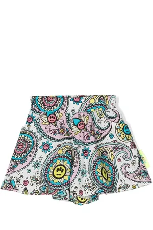 BARROW Paisley-print elasticated shorts
