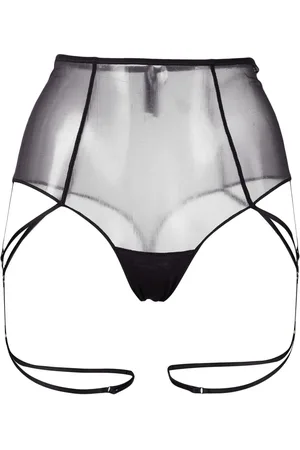 MAISON CLOSE High-waist sheer thong