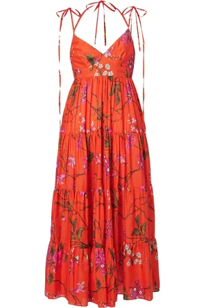 Erdem Floral-print tiered dress