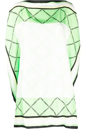 Karl Lagerfeld Silk scarf longline top
